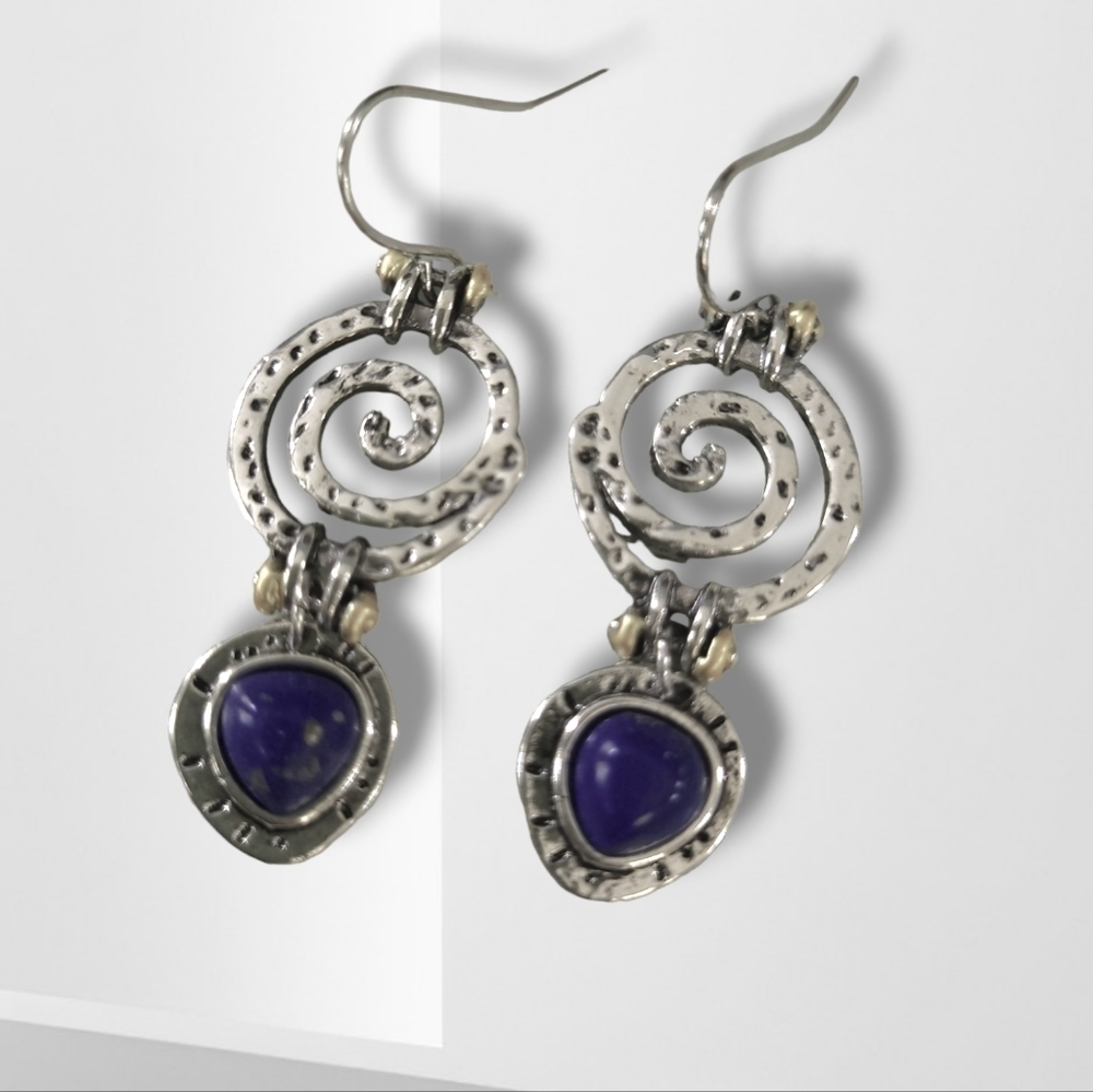 NWT Lapis Earrings Hypoallergenic.